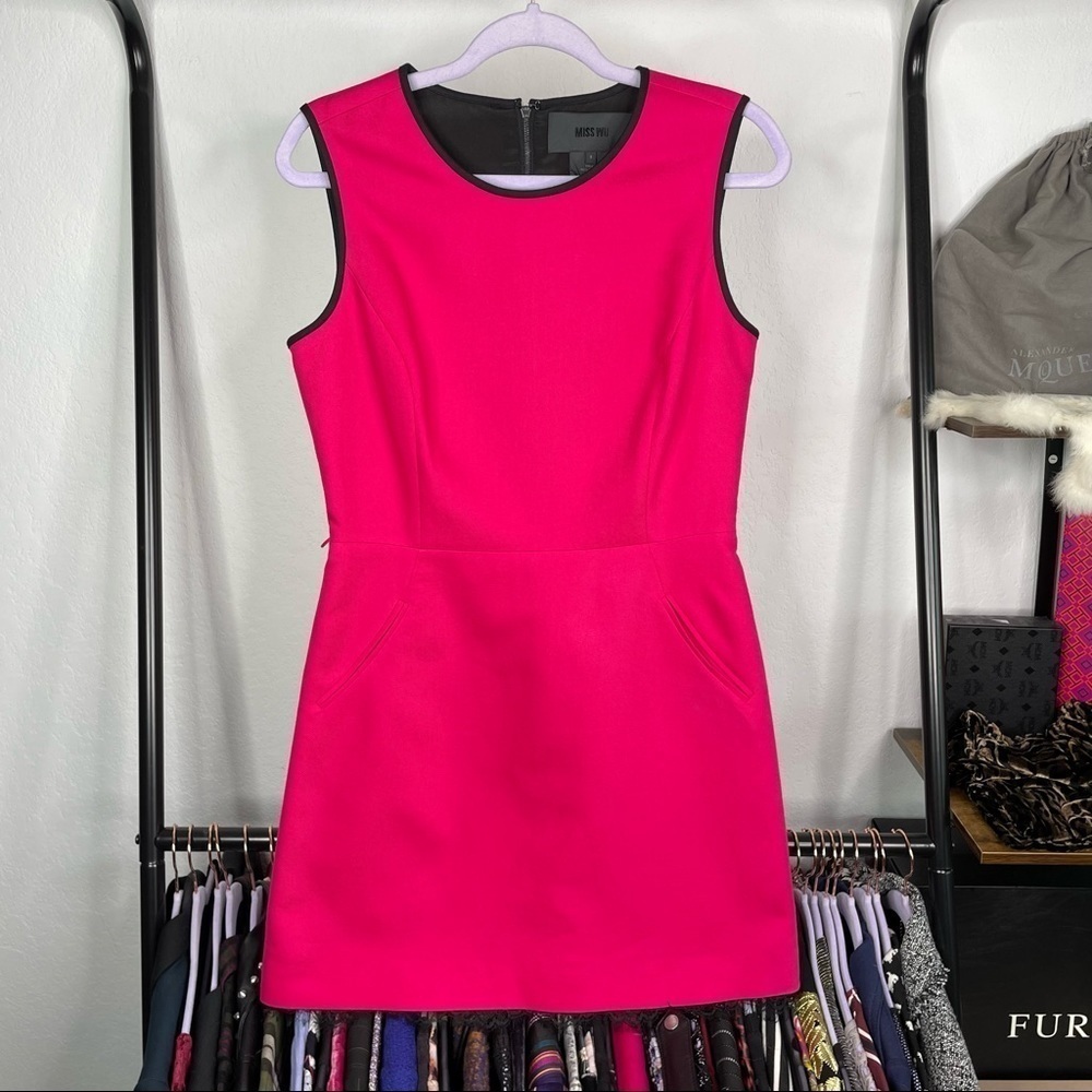𝅺miss Wu by Jason Wu Hot Pink Fitted Shift Dress